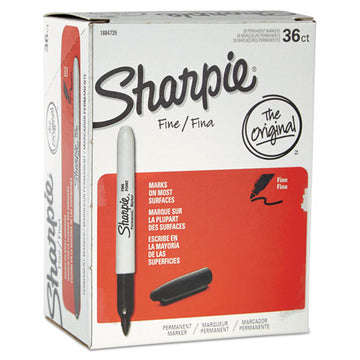 Sharpie® Fine Tip Permanent Marker Value Pack, Fine Bullet Tip, Black, 36-pack freeshipping - TVN Wholesale